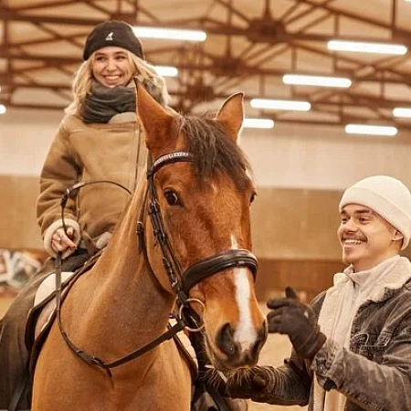 Парное занятие верховой ездой